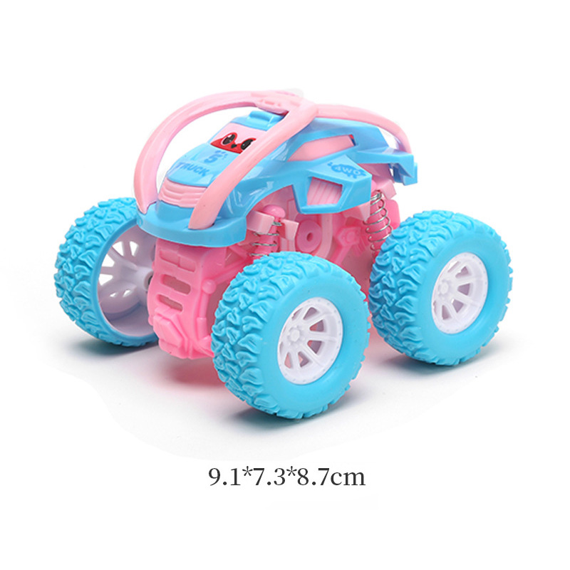 Kids Toys Inertia SUV Friction Power Truck Dynamic 360 Degrees Stunt Cars 4WD Model Anti-skid Off-road Vehicle Boys Gift