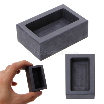 Graphite Crucible Tool Ingot Mold Oven Fusion Cast Melting 150g Gold Bar Molds Tools