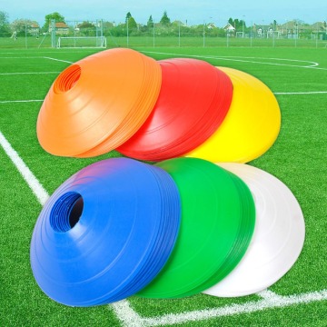 10Pcs Sport Football Soccer Rugby Cross Speed Training Disc Cone Cross Track Space Marker Outdoor Sport Speed Training Accessory