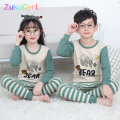 Kids Children Pajamas Girls Boys Sleepwear Nightwear Baby Infant Clothes All Cotton Pajamas SetS For 5-13 Years