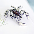 Exaggeration Badges Purple Scorpion Brooches For Women Sexy Jewelry Enamel Esmalte Insect Centipede Brooch Hijab Pins Bijoux