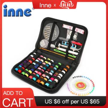 INNE Sewing machine threads Kit Accessories Tools Embroidery Stitch thread Cotton spool for overlock DIY Multi functional Tool