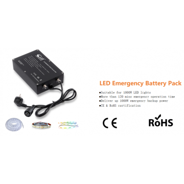 LED emergency driver for LED strip lights