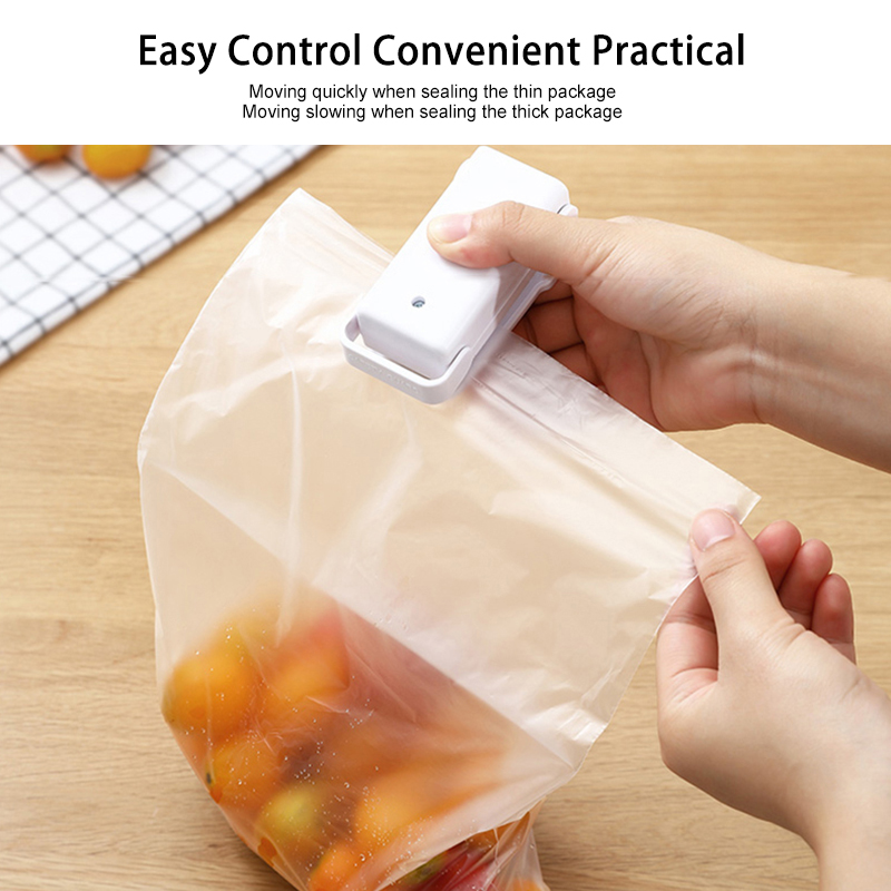 Portable Bag Pliers Handheld Mini Electric Sealing Machine Impulse Sealer Seal Plastic Bag Organizer Tools For Kitchen Storage