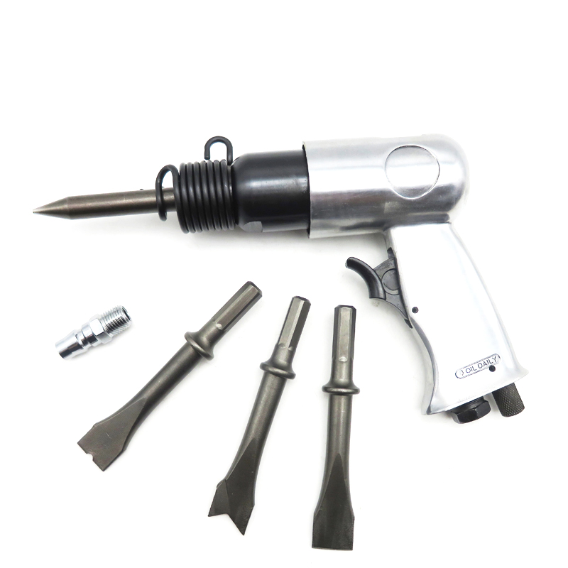 250mm 10" Industrial Air Hammer Pneumatic Tools Pistol Grip Flux Chipper Brake pad Scraper Scaling Hammer Flat Chisel Heavy Duty
