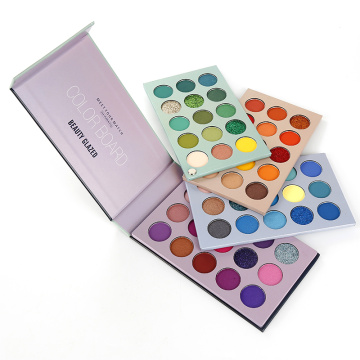 Beauty Glazed 60 Colors Four-layer Rotatable Eyeshadow Palette Makeup Glitter Shimmer Pigment Matte Highlight Eye Shadow TSLM1