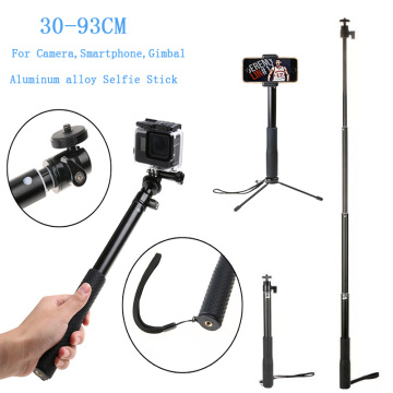 Extendable Selfie Stick 36'' with Tripod Stand Mount for GoPro Hero 7 6 5 SJCAM Akaso for Xiaomi Smartphones for DSLRs Camera