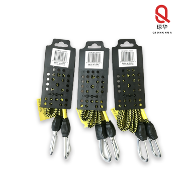 Strong Flat Bungee Cords with Metal Carabiners