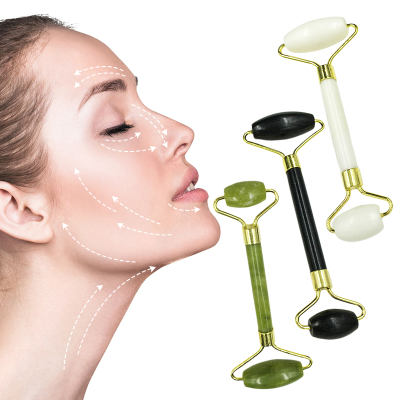 Massager For Face Jade Roller Facial Skin Care Tools Neck Thin Lift Natural Gouache Scraper Body Back Slimming Massagers Roller