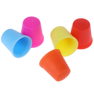 5Pcs Rubber Craft Quilter Needlework Sewing Thimble Protector Counting Finger Tip Cone
