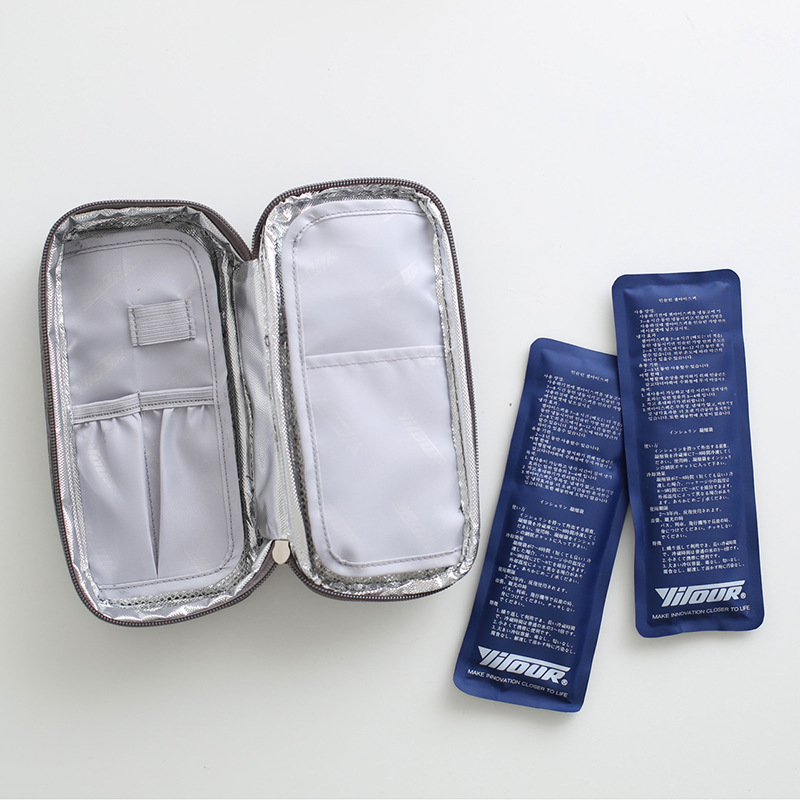 Brilljoy 2019 New high quality Insulin Travel Case Insulin Cooler Bag Portable Insulated bag Cooler Box Aluminum Foil ice bag