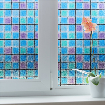 LUCKYYJ Window Privacy Self-adhesive Film Static Window Clings Vinyl Decor Window Sticker for Glass Door Home Heat Control Anti