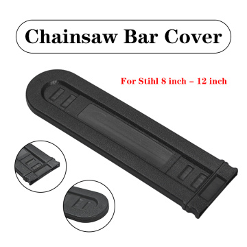 Chainsaw Bar Cover Scabbard Guard Universal Guide Plate For Stihl 8 inch - 12 inch Black