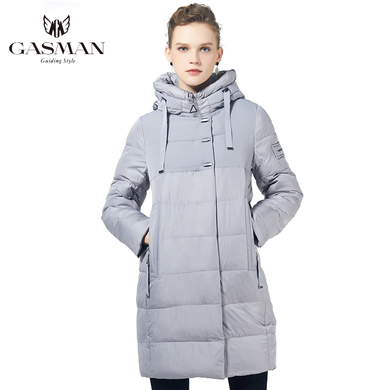 GASMAN 2019 Winter Women Parka New Collection Windproof Women's Thick Coat Hooded European Style Women's Warm Down Jacket 17616