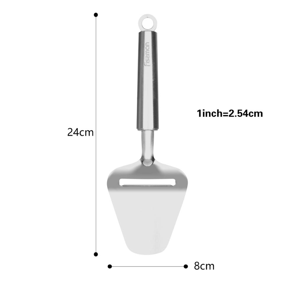 Fissman Stainless Steel Cheese Knife Butter Cutter Cheese Dough Cutters Plane Grater Slicing Cheese Tools Size:9.5X27X2.5cm