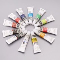 12 Colors Gouache Paint Tubes Set 6ml Draw Painting Pigment Painting With Brush Art Supplies