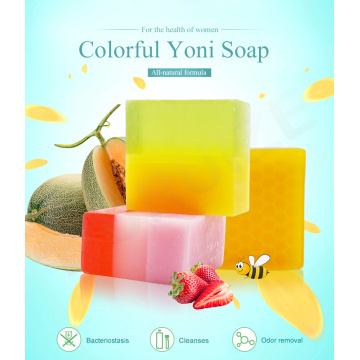 New arrival colorful Yoni soap Feminine Hygiene Vaginal cleaning tighten detox face body wash release pain for health