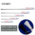 wholesale Nylon Cable Ties 100mm 150mm 200mm 250mm 300mm Black White Self Locking cable Wire Zip Ties