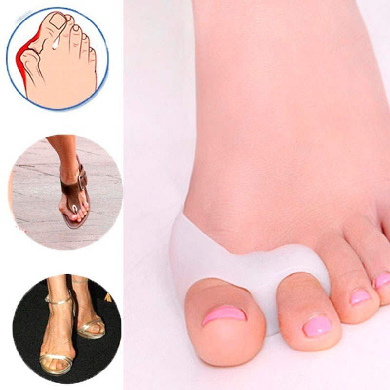1 Pair Feet Care Silicone Gel Bunion Protector Toe Straightener Separator Alignment Pain Relief Thumb Corrector Orthotics