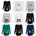 2019 Autumn Women 3D T-Shirt Maternity Christmas Tees Long Sleeve Lovely Baby ass Print T Shirt Pregnant Tops Clothes