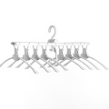 [8 Fish Bones]VOZRO Foldable Clothes Cloth Hanger Dryer Drying Clothing Rack Hangers For Tumble Hanging Laundry Stand Telescopic