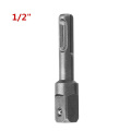 3Pcs 1/4" 3/8" 1/2" Socket Nut Driver Adaptor Set SDS Drill Chuck Adapter Power Extension Tool For hammer impact Power drill