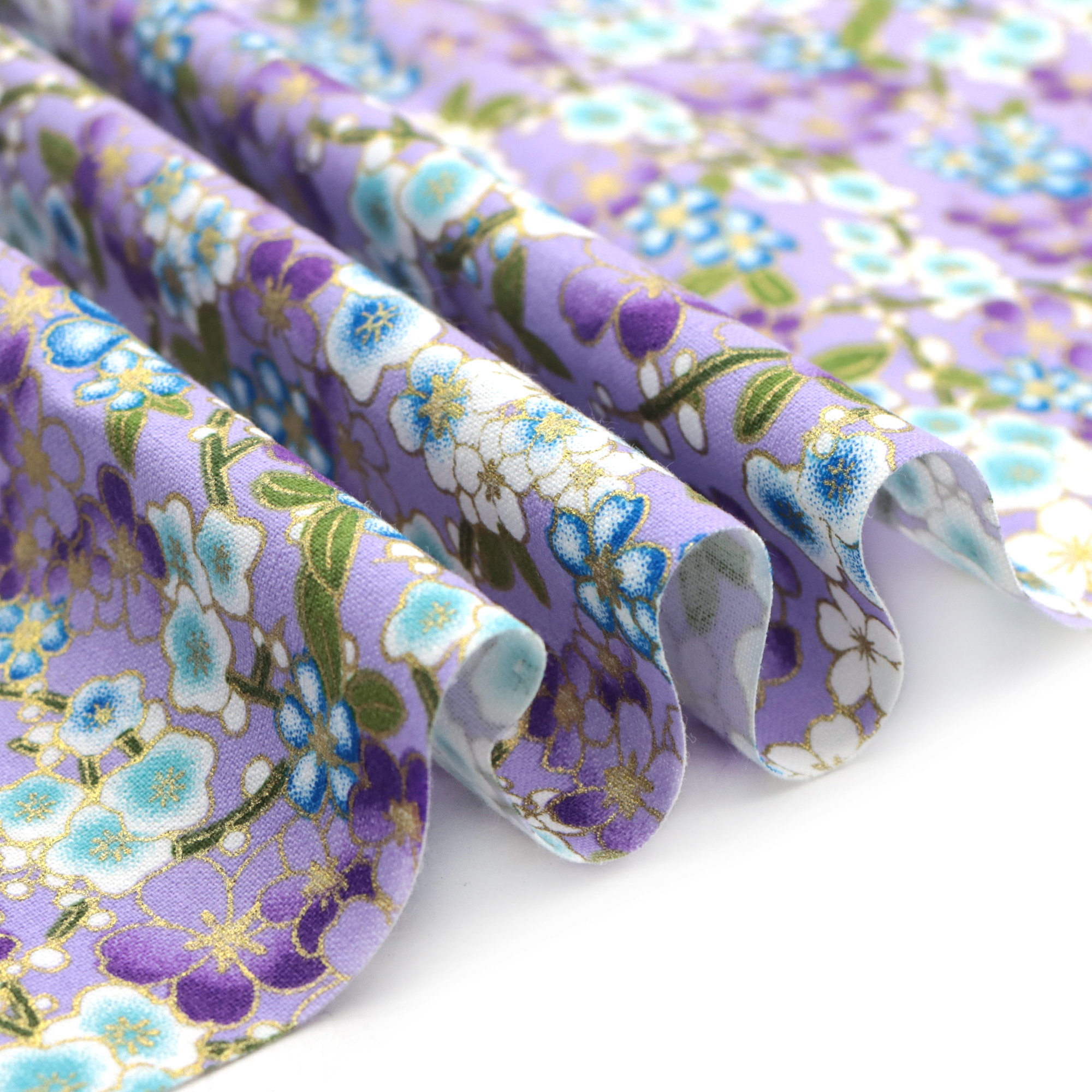 50*150cm Japanese Style Kimono 100% Cotton Fabric Gilding Printing Dress Patchwork Home Textile Material ,1Yc13510