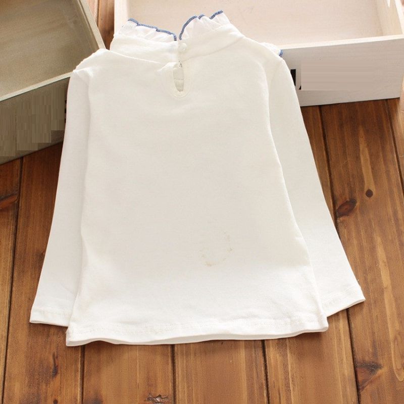 Girl Blouse Shirts For Kids Baby Blouses Children Clothes White Girls Shirts Spring Autumn Lace Long Sleeve Girls Tops School
