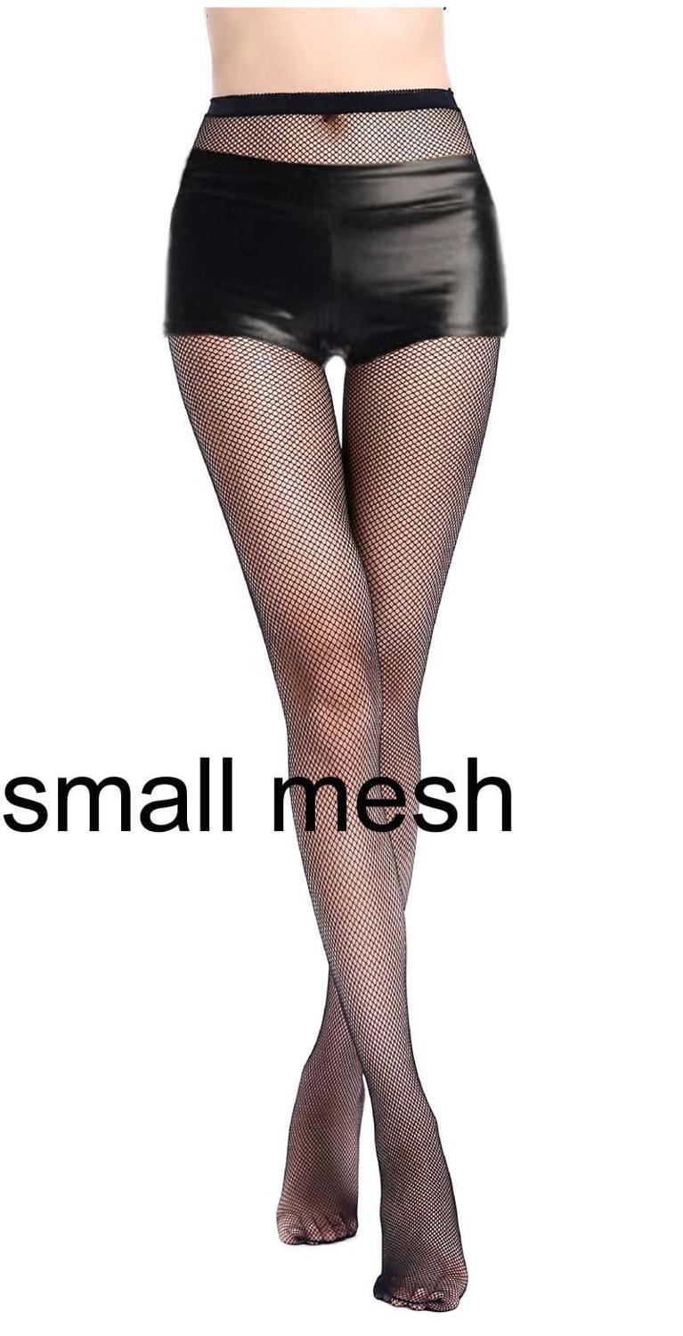 1PC Four Sides Sexy Women Lady Open Crotch Pantyhose Black Fishnet Fish Net Lingerie Mesh Hosiery Tights Black S07-2