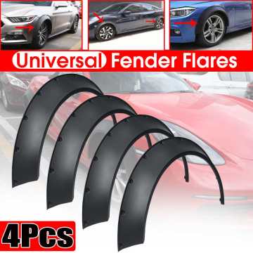 4Pcs Universal Car Fender Flares Wide Wheel Arches Mud Guard For Ford For Mustang For Focus For Chevrolet For Camaro For Malibu