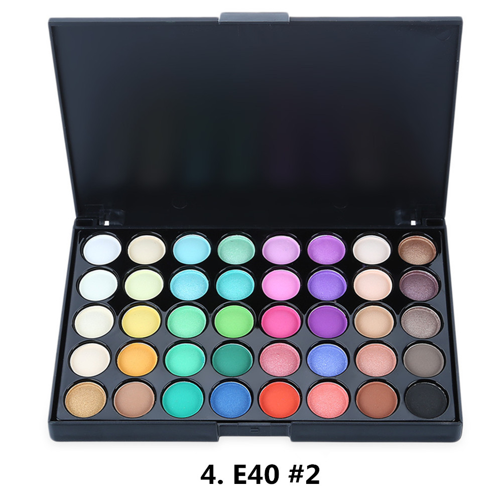 Popfeel 40 Color Profissional Glitter EyeShadow Palette Matte Eye Shadow Cosmetic Gift for Women Shimmer Nude Eye Makeup Pallete