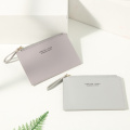 Men's Women's PU Zipper Cash ID Card Credit Card Holder Pure Color Mini Business Card Case Name Card Holder Holiday Gift