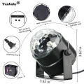 Sound Activated Rotating Disco Ball Party Lights Strobe Light 3W RGB LED Stage Lights For Christmas Home KTV Xmas Wedding Show #