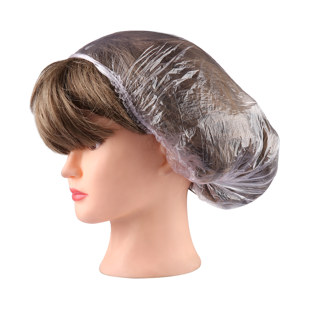 100pcs Disposable Hair Net Caps Waterproof Bath Cap Salon Perm Hair Makeup Hair Net Caps Sterile Hat For Eyebrow Tattooing