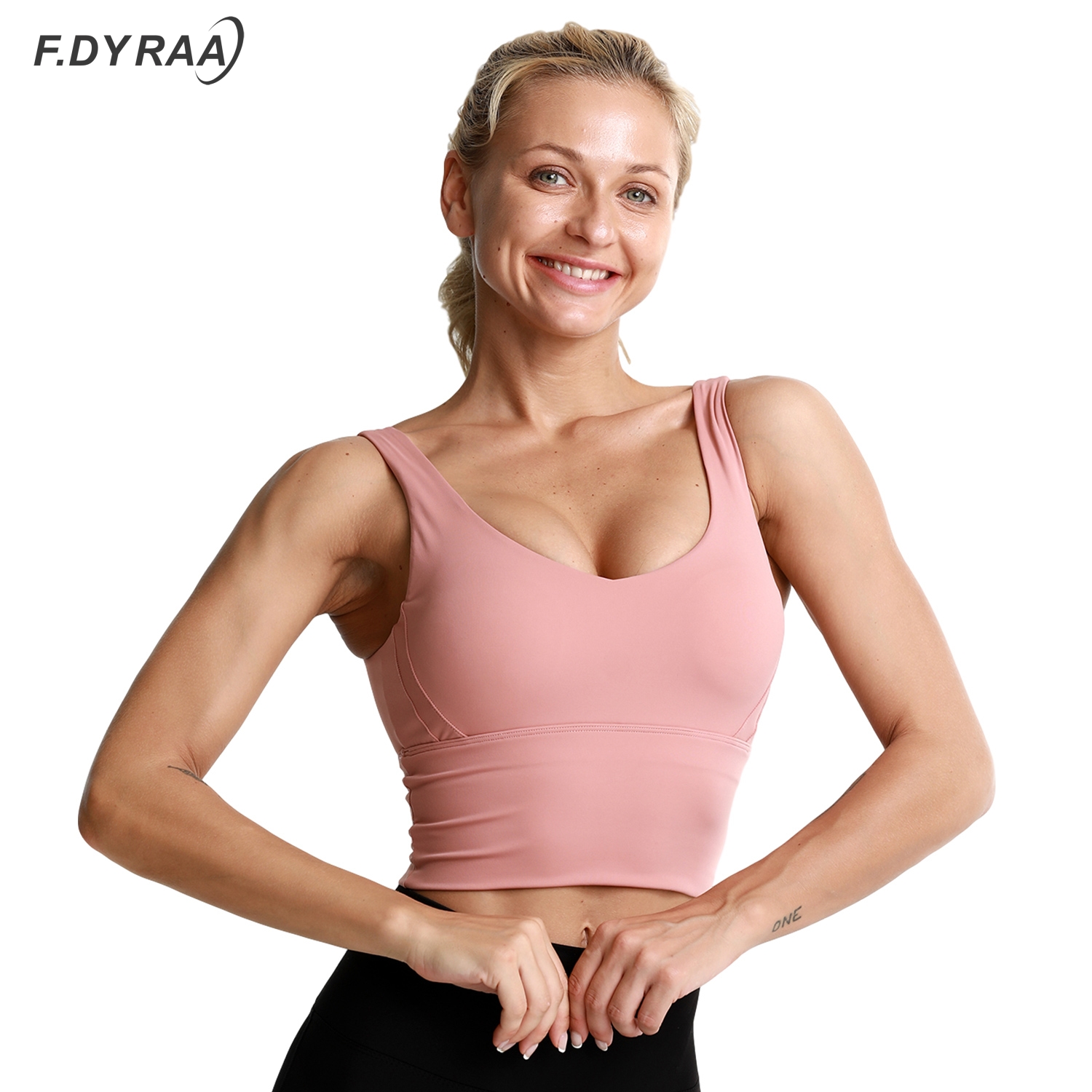 F.DYRAA Yoga Push Up Bra Gym Fitness Women For Fitness Top Sports Bra Crop Top Women Bra Cup For A-D Running Sport Bra Women