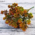 28 heads Succulents Artificial Plants Fall Fake Leaves Plastic Succulent Plants Lotus Grass for Garden Wedding Decoration