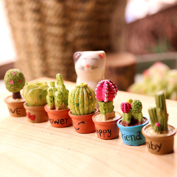 High Quality Lifelike Artificial Succulents Plant Garden Miniature Fake Cactus Eco-Friendly Home Office Desktop Decorations