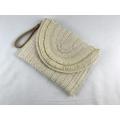 Paper Straw Bag For Lady With PU Handle