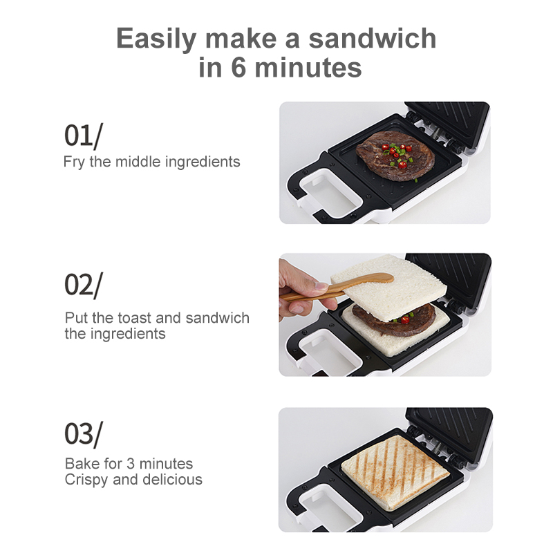 Multi-Function Breakfast Maker Sandwich Machine Compact Panini Press Toast Grilling Omelets Bread Pancake Maker Waffle Maker