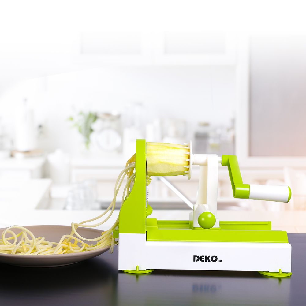 DEKO Spiralizer Carrot Cutter Fruit Vegetable Slicer Salad Noodle Pasta Maker Kitchen Accessories