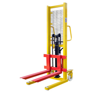 High Quality Steel Manual Hydraulic Stacker