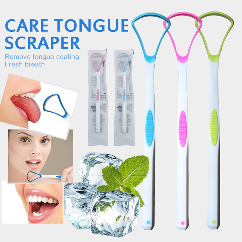 1PC Random Tongue Brush Tongue Scraper Cleaner Dental Brush Oral Care Toothbrush Tongue Cleaning Tool Fresh Breath Hot Sale