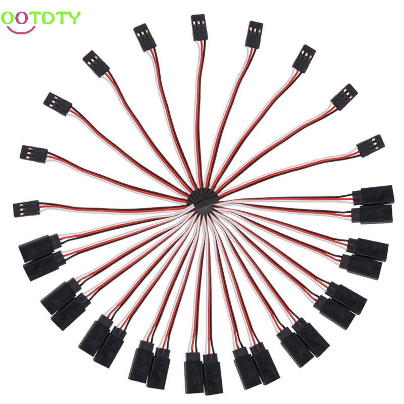 10Pcs 150mm Y Style RC Extension Servo Wire Lead Cord Cable For JR Futaba 15cm