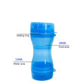 2-in-1 Pet Water & Food Bottle Portable Outdoor Drinker for Dogs Cats Water Bottle Cup with Bowl Travel Water Dispenser Feeders