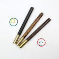Wooden+Metal Ballpoint Pen 0.5mm Blue/Black ink Creative vintage Writing Gift For Office signing pen School Stationery Supplies