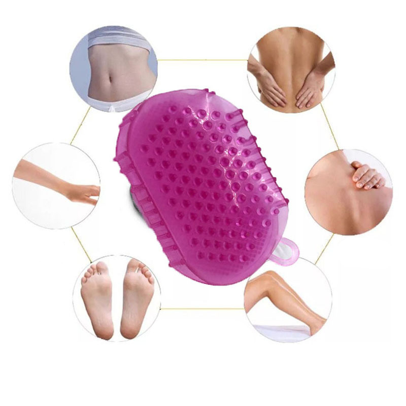 3 Color Optional Anti Cellulite Body Massager Silicon Body Scrub Brush Scrub Bath / Shower Relaxation Tool Health Care 1PC