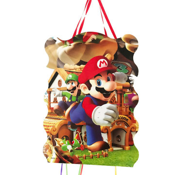 Mario Bros folding pinata Mario Bros party game decoration funny birthday party supplies Super Mario pinata