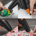 12V Wireless Hot Melt Glue Gun 80W 2000mAh Lithium Battery Cordless Gun with 11mm Glue Sticks Home Craft Repair Tool