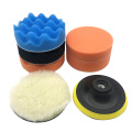 7pcs 100mm Sponge 4 inch Polishing Buffing Pads Set with M14 Drill Adapter For Boat Auto Car Wheel Polisher Waxing Pads Buffing