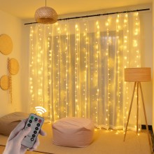 3M LED Curtain USB String Lights Remote Control Fairy Festoon Garland on Window New Year Christmas Decorations for Home Outdoor